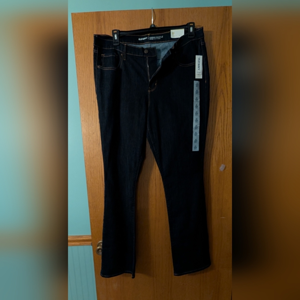 Old Navy Indigo Bootcut Jeans 16 Long New